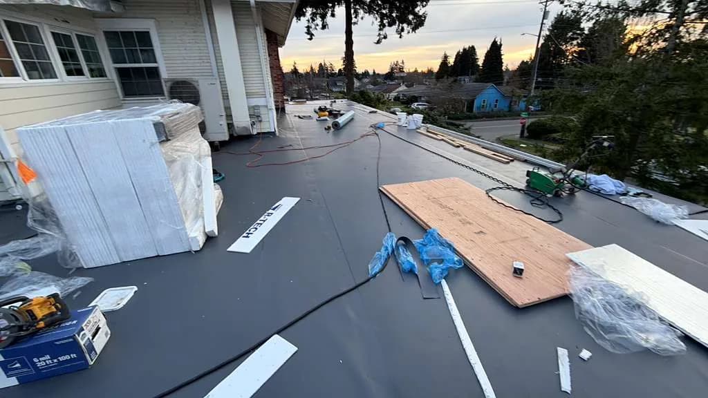 Flat Roofing System project by Elite Prime Roofing