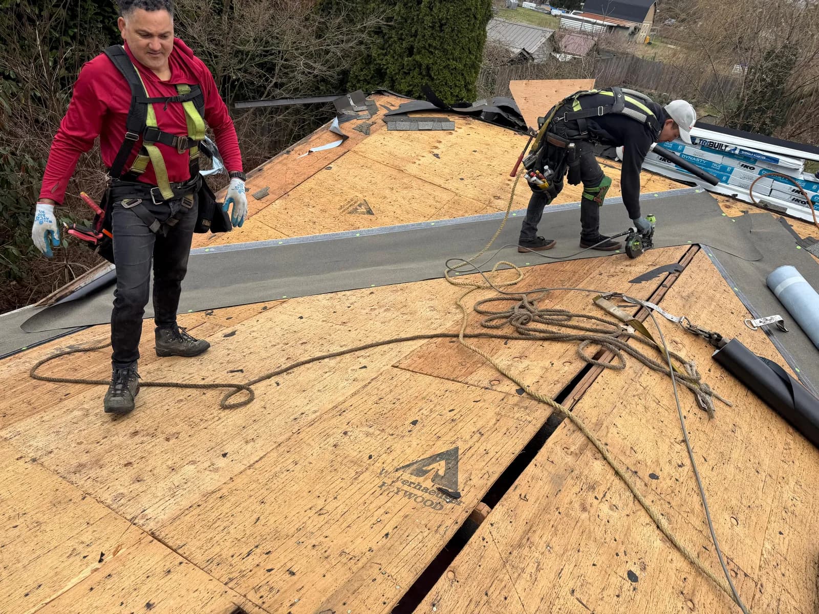 Roof repair for leaks, flashing, and storm damage